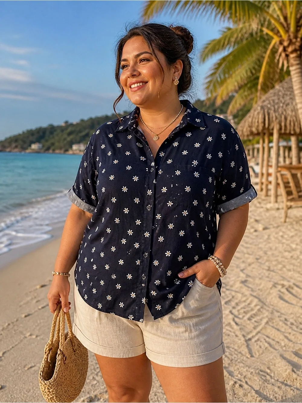 Ava Viv X blusa floral verano ligera trendy plus size cómoda must have